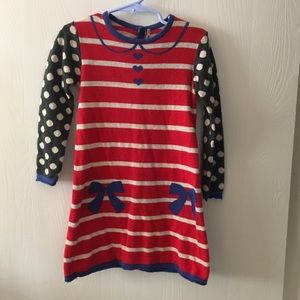 Duex Par Duex Girls knit dress size 4T